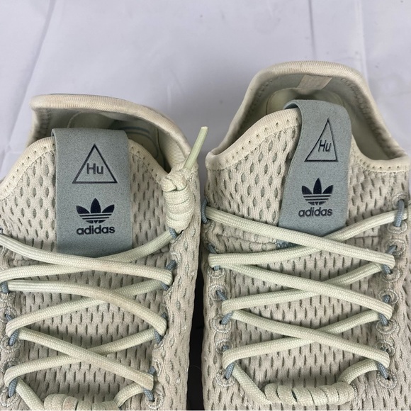 Adidas x Pharrell Williams Hu Knit Sneakers Beige Green US 5 EU 37 - Picture 6 of 11